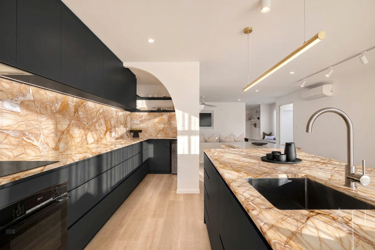 Sunset Dolomite Natural Stone Supplier Auckland NZ, Luxury Kitchen Benchtops