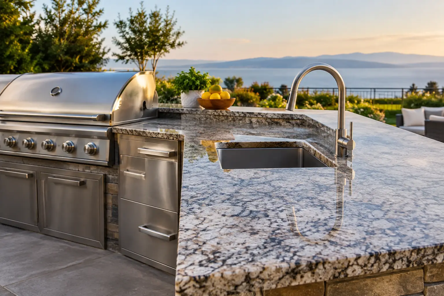 Granite Outdoor Kitchen Benchtops That Last
